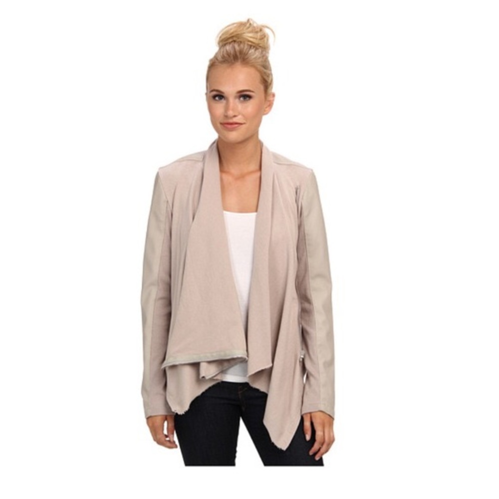 Blank NYC drape front jacket
